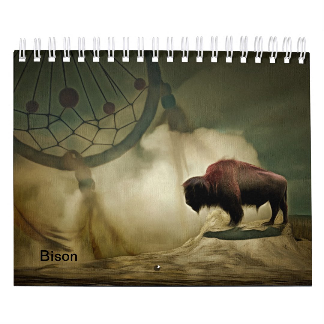 bison calendar Zazzle