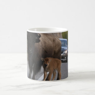 Bison Calf Roadblock Coffee Mug