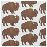 Bison Cartoon Fabric