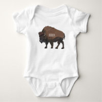 Bison cartoon illustration