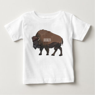 Bison cartoon illustration baby T-Shirt