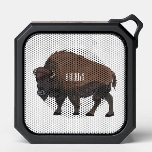 Bison cartoon illustration bluetooth speaker