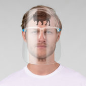 Bison cartoon illustration face shield (Insitu)