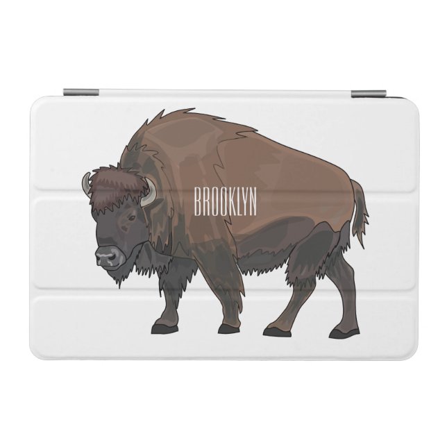 Bison cartoon illustration iPad mini cover (Horizontal)
