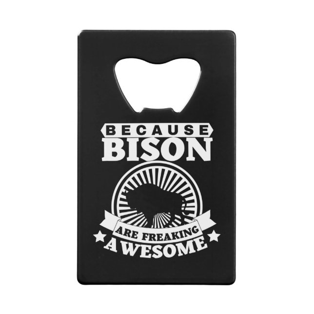 BISON CREDIT CARD BOTTLE OPENER (Front)