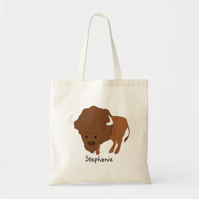 Bison Design Tote Bag (Front)
