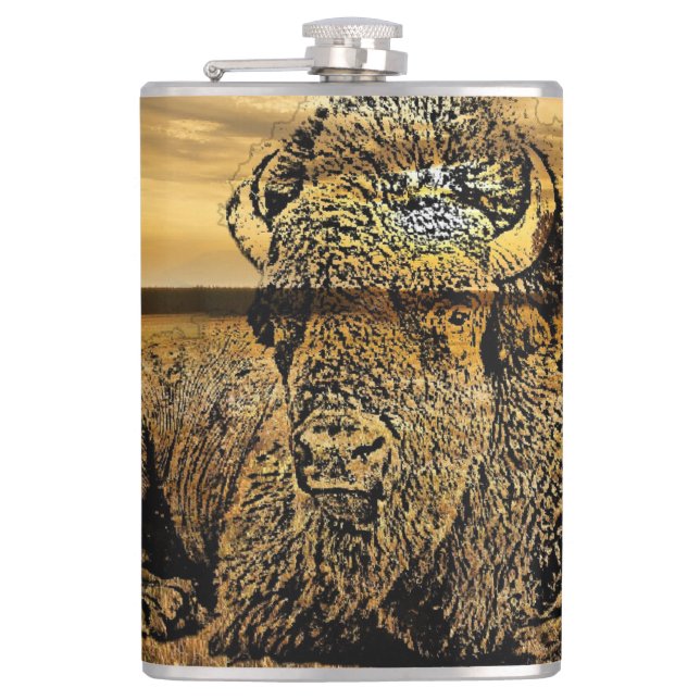 Bison Flask (Front)