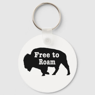 Bison Free To Roam Keychain