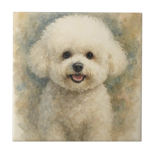 Bison Frise Ceramic Tile (Front)
