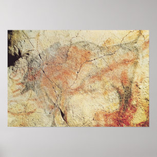Bison, from the Caves at Altamira, c.15000 BC Poster
