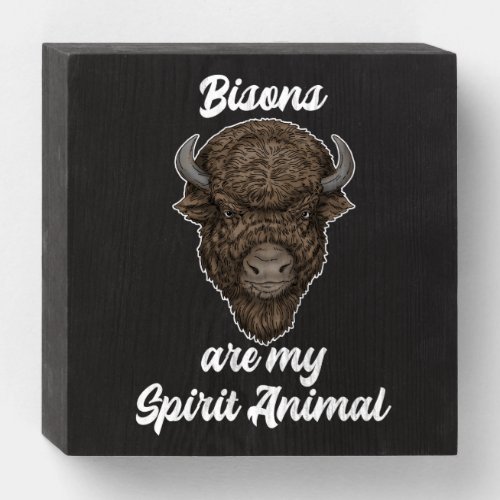 Bison Gifts Women Buffalo Gifts Yosemite Bison Wooden Box Sign