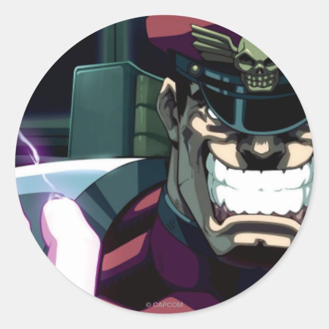 Bison Glowing Hand Classic Round Sticker (Front)