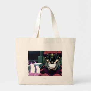 Bison Glowing Hand Large Tote Bag