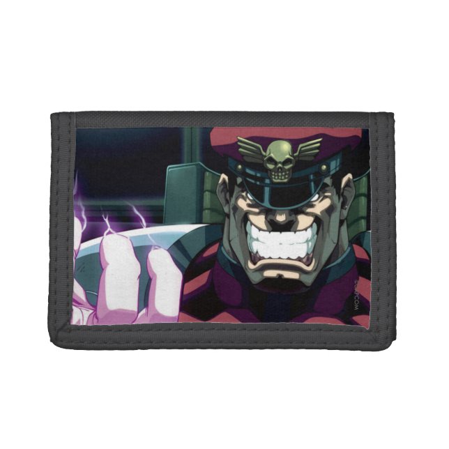 Bison Glowing Hand Tri-fold Wallet (Front)