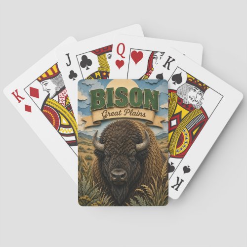 Bison Great Plains POPCUT Poker Cards