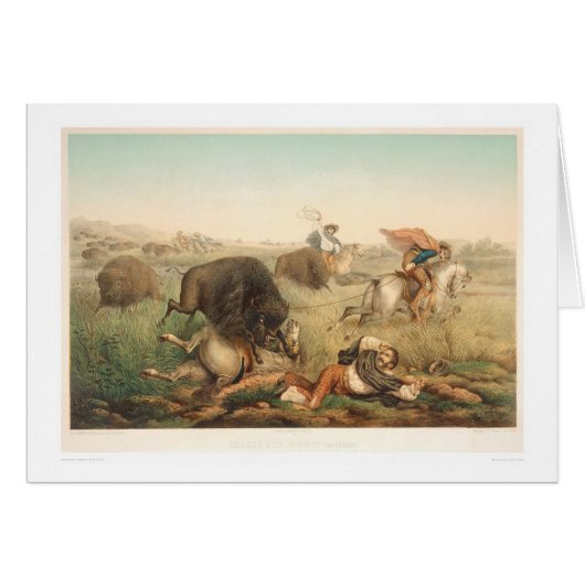 Bison Hunt (0008A) (Front Horizontal)