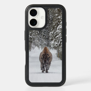 Bison in Snow Photo iPhone 16 Case
