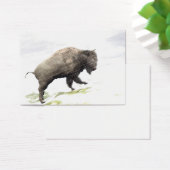 Bison in winter storm (Desk)