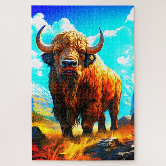 Bison Jigsaw Puzzle (Vertical)