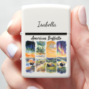 Bison Lighter Nature Art