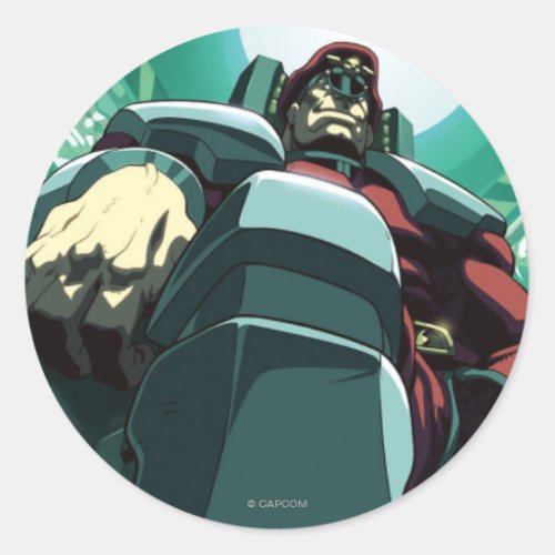 Bison Low_Angle Classic Round Sticker