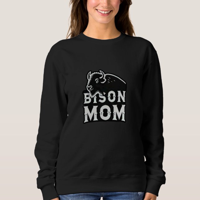 Bison Mom Shirt Bison Lover Bisons (Front)