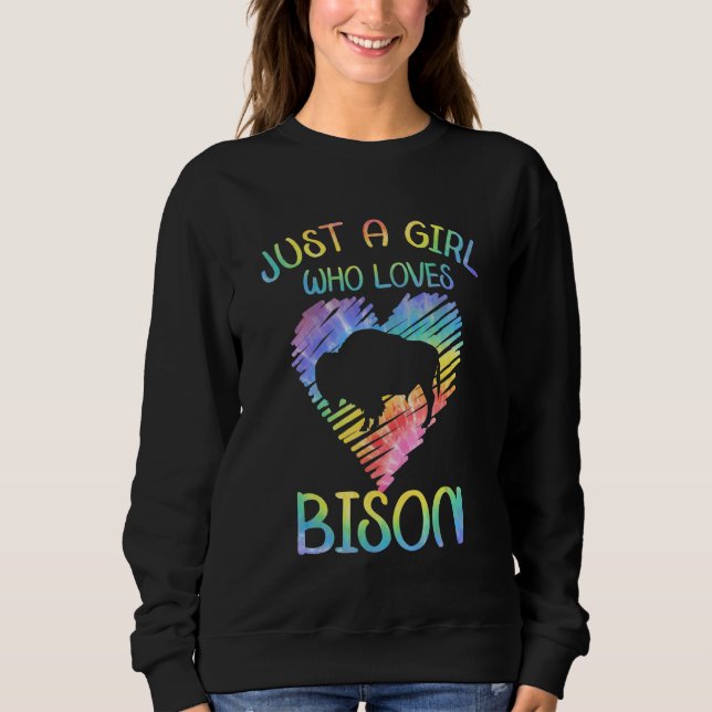Bison Outfit Animal Apparel Retro Bison Accessorie Sweatshirt (Front)