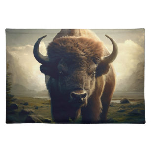 Bison Painting Cloth Placemat