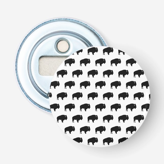 bison pattern bottle opener (Front)