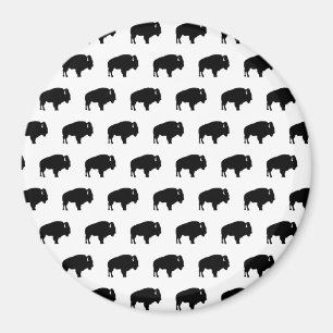 bison pattern magnet