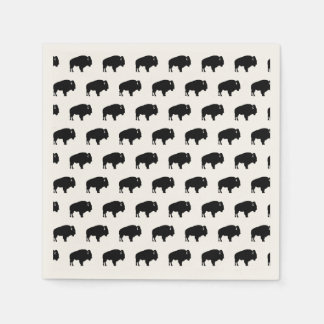 bison pattern napkins