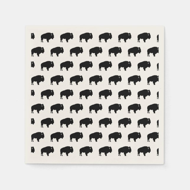bison pattern napkins (Front)