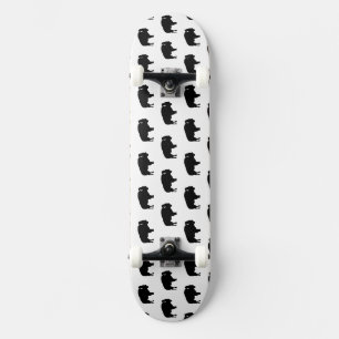 bison pattern skateboard deck