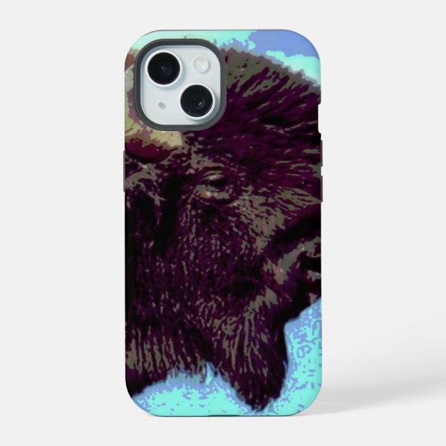 Bison Pop Art Iphone Case (Back)