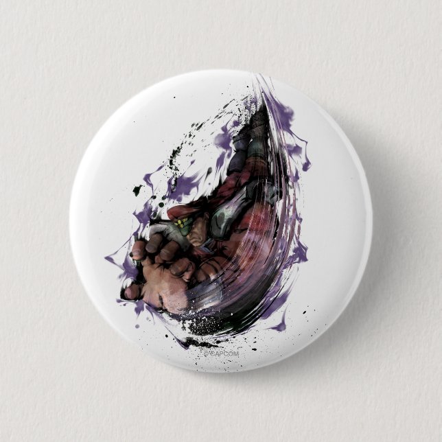 Bison Psycho Crusher Button (Front)