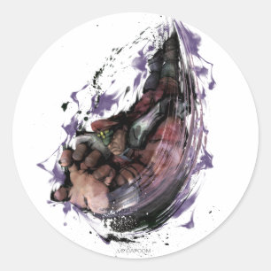 Bison Psycho Crusher Classic Round Sticker