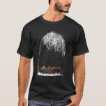 Bison Scarf Winter Christmas Tree Xmas Snowy T-Shirt