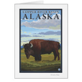 Bison Scene - Copper River Basin, Alaska (Front)