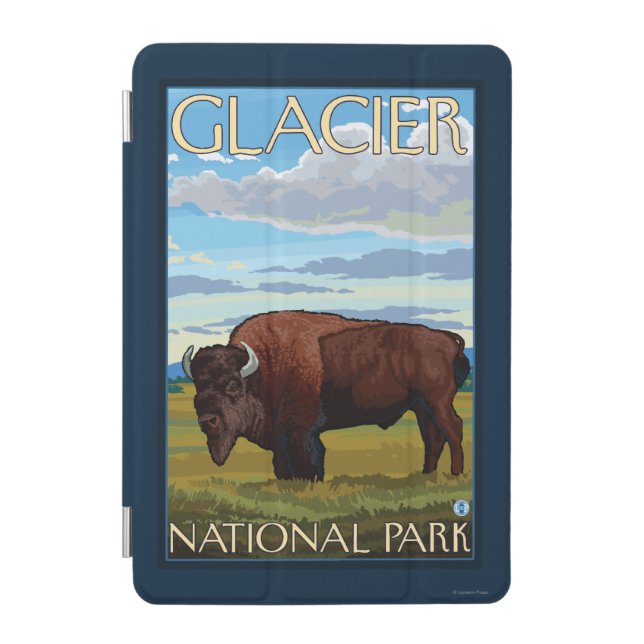 Bison Scene - Glacier National Park, MT iPad Mini Cover (Front)