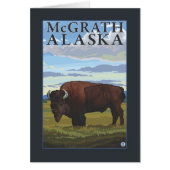 Bison Scene - McGrath, Alaska (Front)
