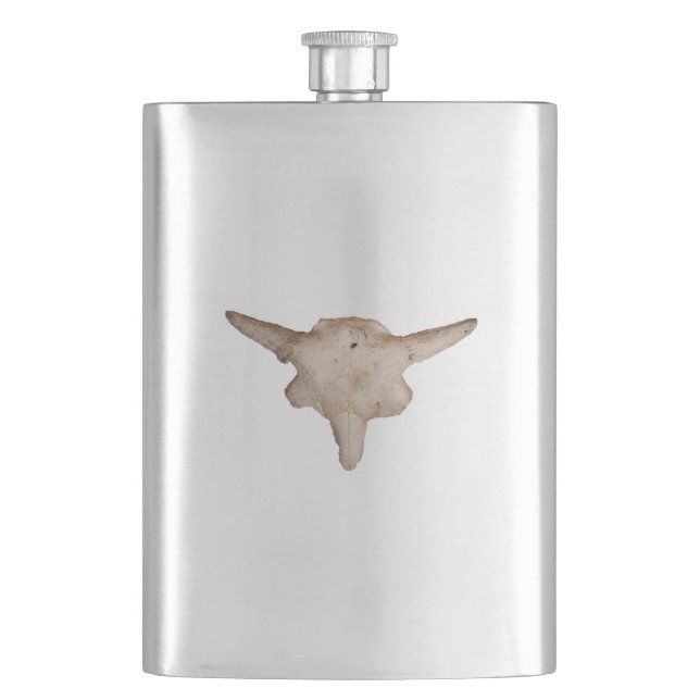 Bison Skull Flask (Front)