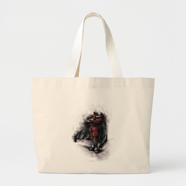 Bison Standing Large Tote Bag (Front)