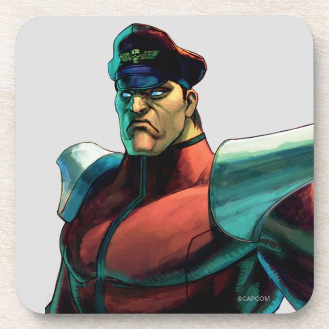 Bison Stare Beverage Coaster (Front)