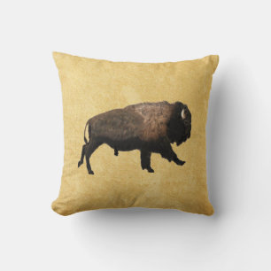 Bison Throw Pillow