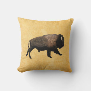 Bison Throw Pillow