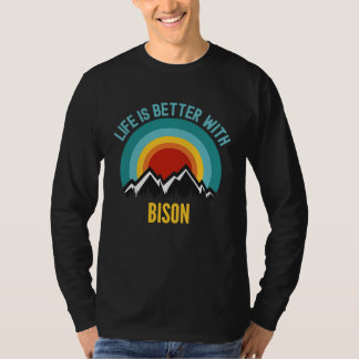 Bison With Bison T-Shirt