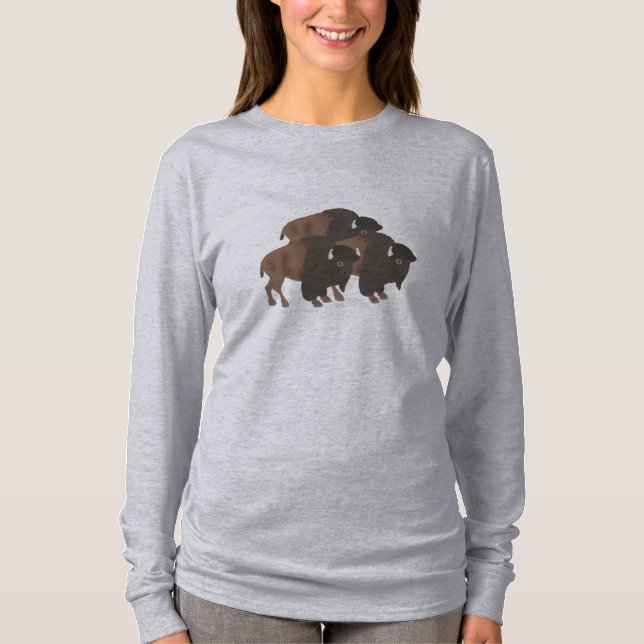 Bison Women's Tshirt (Front)