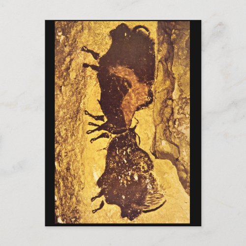 Bisons Lascaux Dordogne_Art of Antiquity Postcard