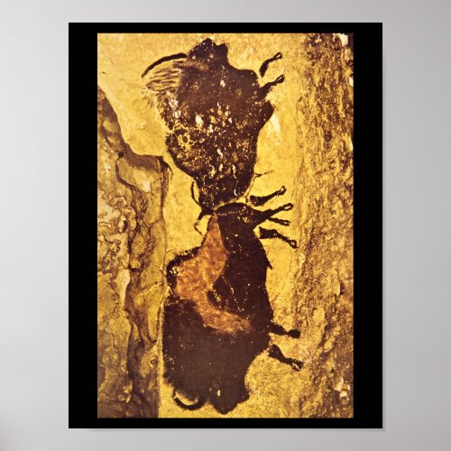 Bisons Lascaux Dordogne_Art of Antiquity Poster