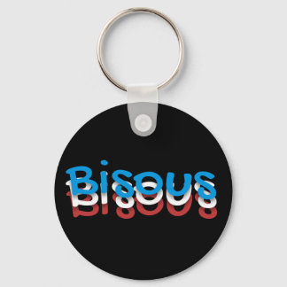 Bisous (kisses) keychain